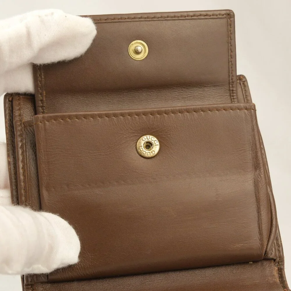 Gucci GG Canvas Monogram Bifold Wallet, Brown/Tan